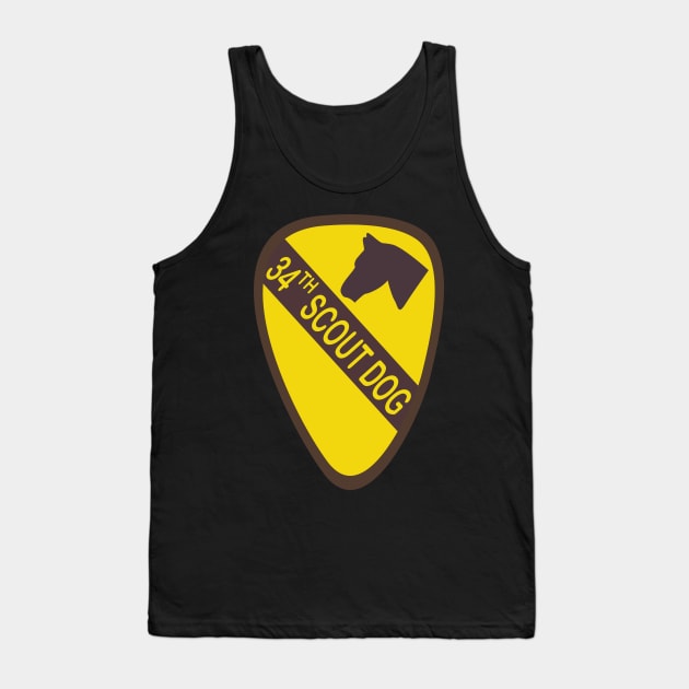 34th Scout Dog Platoon  wo Txt Tank Top by twix123844